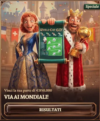 Via ai mondiali vinci fino a 850000 euro
